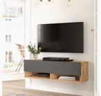Nouveau meuble TV couleur bois/anthracite, Neuf, 25 à 50 cm, Enlèvement ou Envoi, Chêne