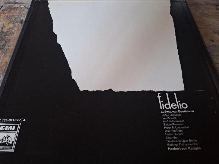 Beethoven / Karajan - Fidelio Box 3 x Lp's Vinyl, Cd's en Dvd's, Vinyl | Klassiek, Gebruikt, Romantiek, Opera of Operette, 12 inch