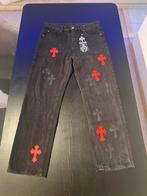 Chrome Hearts Levi’s - Red/Black Cross Patch Jeans, Kleding | Heren, Broeken en Pantalons, Ophalen of Verzenden, Zo goed als nieuw