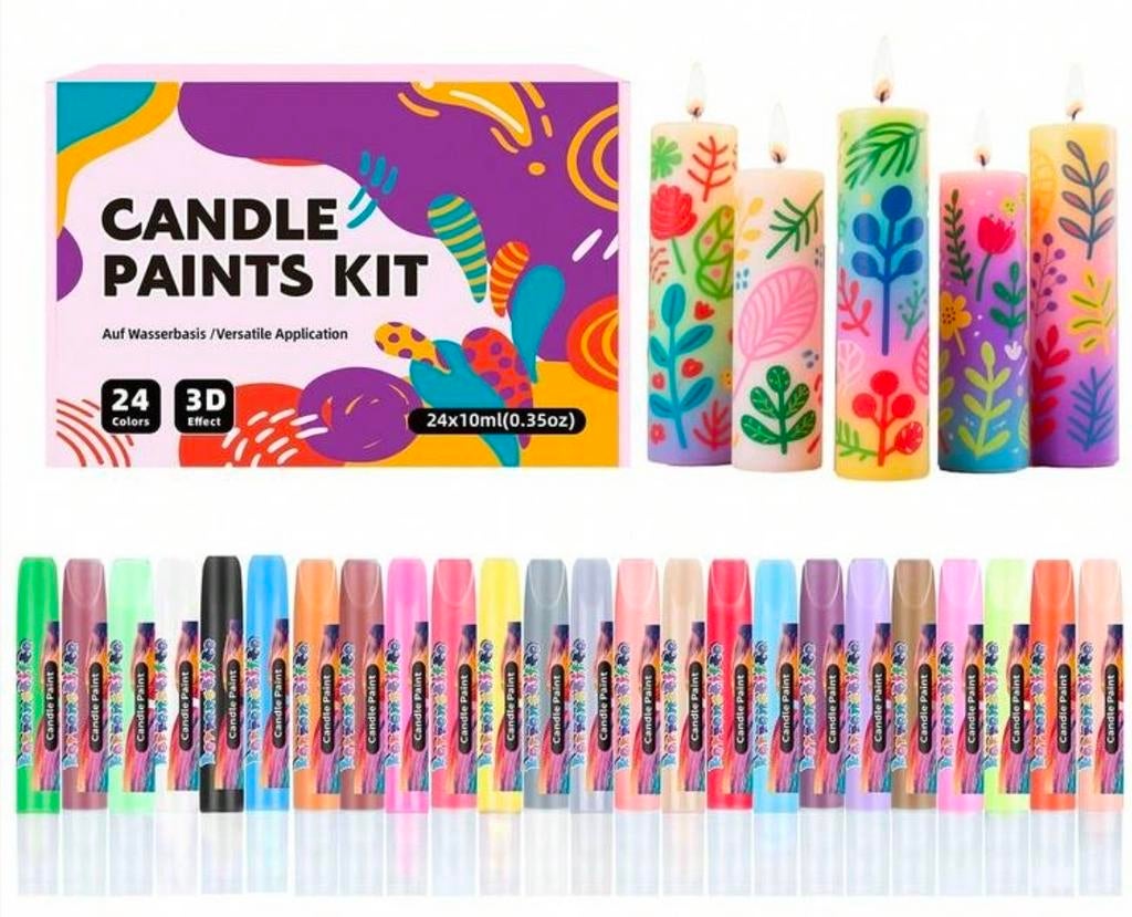 Kaarsstiften ongeopend 24 stiften per verpakking, Ophalen, Nieuw, Overige materialen, Knutselmateriaal