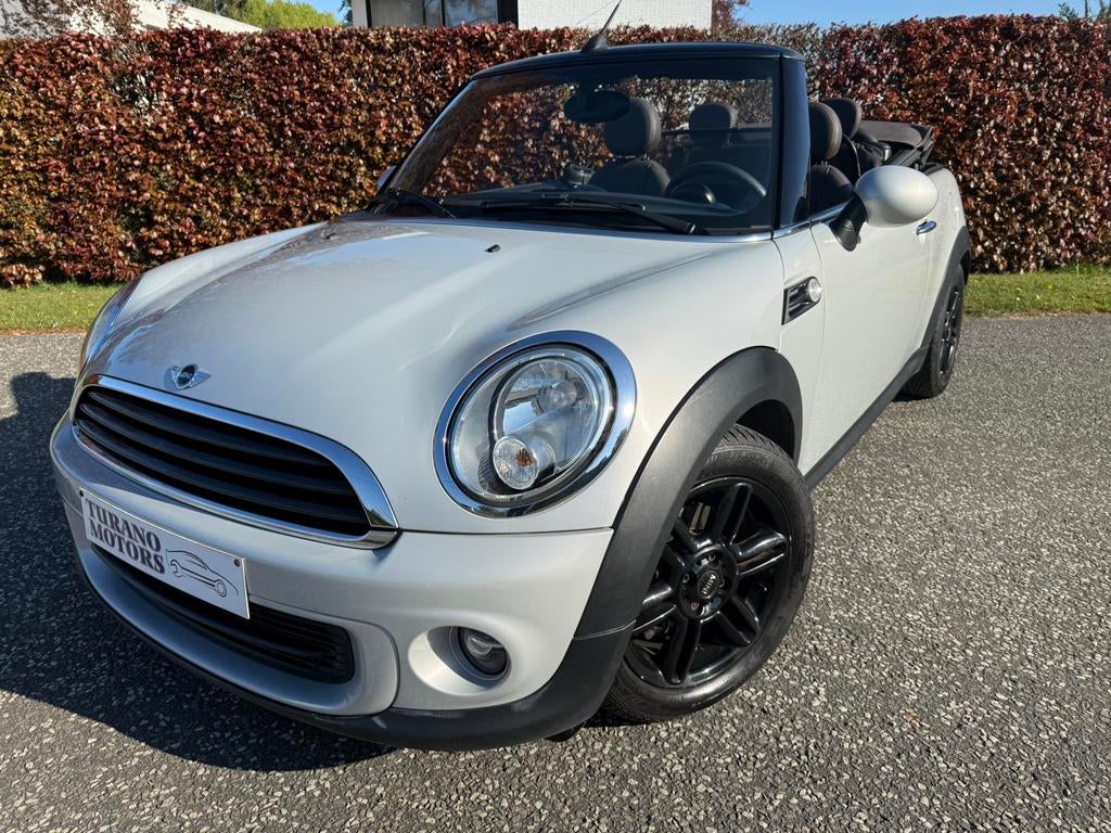 Mini Cabrio One 1.6i - Benzine - Manueel - 98 hp  160.083 km, Auto's, Euro 6, 4 cilinders, 0 kg, Wit