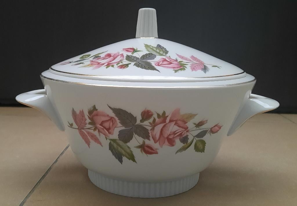 bol à soupe en porcelaine + couvercle Karolina Poland, Enlèvement