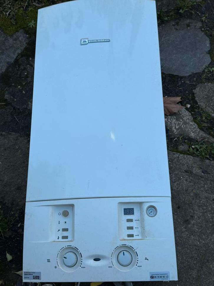 ELM LEBLANC condensatieketel op gas, Doe-het-zelf en Bouw, Verwarming en Radiatoren, Gebruikt, Cv-ketel of Combi-ketel, Hoog rendement (Hr)