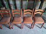 Café houten stoelen plus houten café tafels, Antiek en Kunst, Ophalen