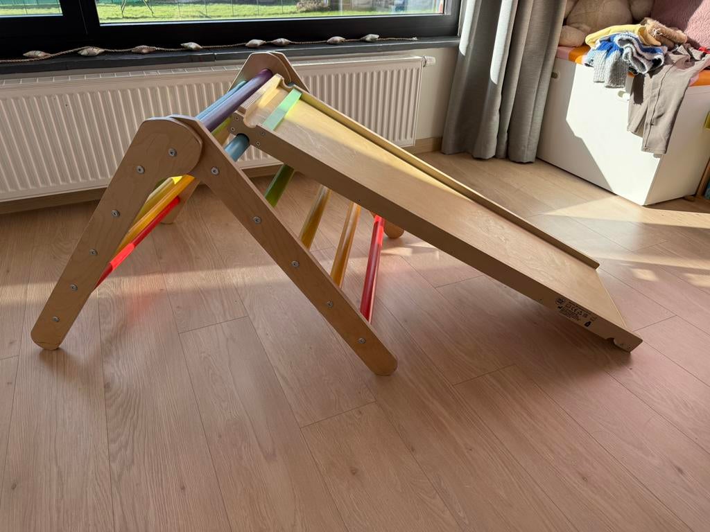 Klimset hout, Ophalen, Zo goed als nieuw, Ladder