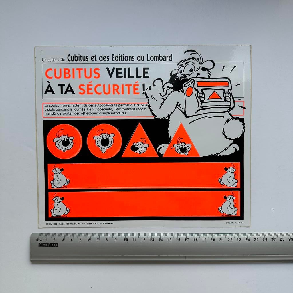 Dupa : autocollant Cubitus - Éditions du Lombard, Verzamelen, Stripfiguren, Nieuw, Plaatje, Poster of Sticker, Overige figuren