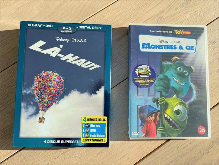 LA-HAUT + MONSTRES & CIE – Blu-Ray, Cd's en Dvd's, Blu-ray, Zo goed als nieuw, Tekenfilms en Animatie, Ophalen of Verzenden