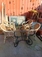stalen onderstel voor een tuintafel met 4 stoelen, Tuin en Terras, Ophalen, Kunststof