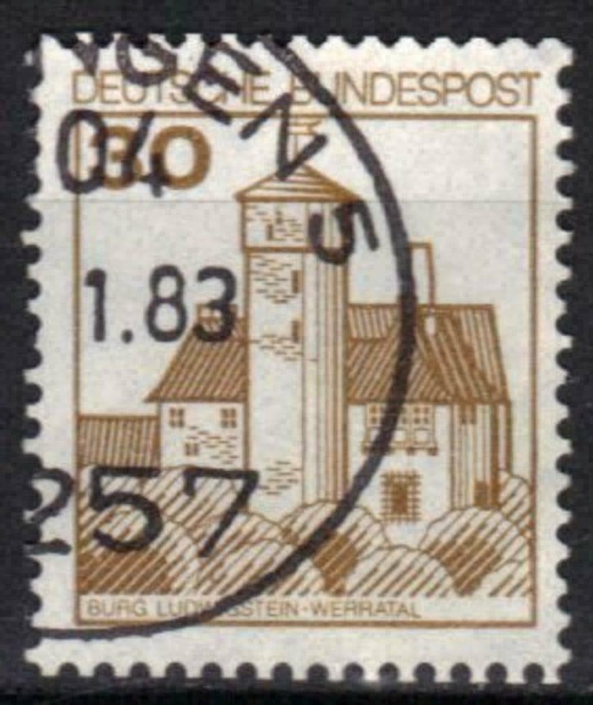 Duitsland Bundespost 1977 - Yvert 763 - Kastelen (ST), Verzenden, Gestempeld