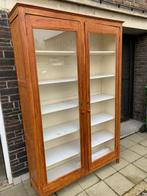 Antieke apothekerskast vitrinekast, Huis en Inrichting, Ophalen, Zo goed als nieuw, Glas