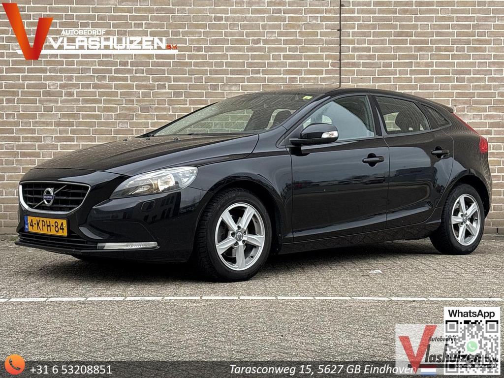 Volvo V40 1.6 D2 Momentum | Climate | Cruise | Navi | PDC |, Auto's, Volvo, Zwart, Start-stop-systeem, V40, 94 g/km