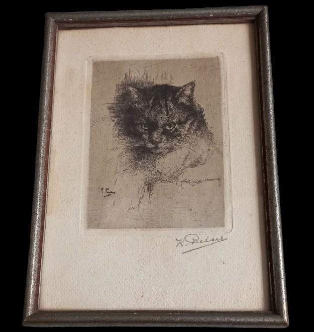 Kurt Peiser (1887-1962) Poes., Antiek en Kunst, Kunst | Etsen en Gravures, Ophalen of Verzenden
