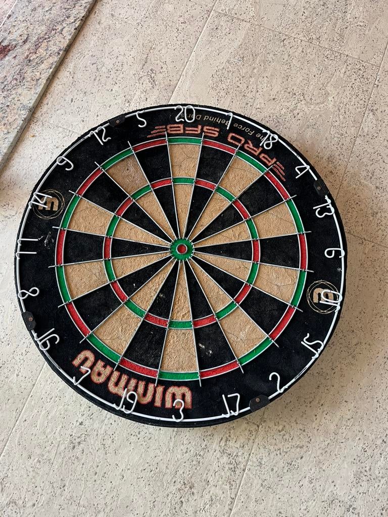 Darts bord, Sports & Fitness, Enlèvement, Comme neuf