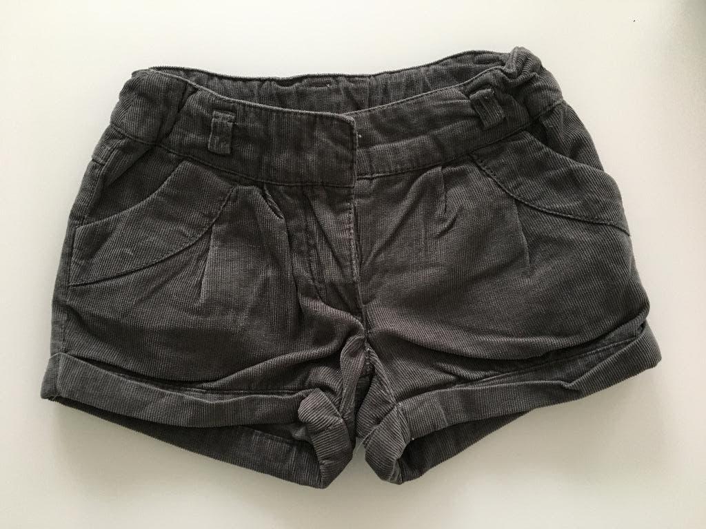 short ribfluweel grijs JBC maat 92, Kinderen en Baby's, Kinderkleding | Maat 92, Zo goed als nieuw, Meisje, Broek, Ophalen of Verzenden