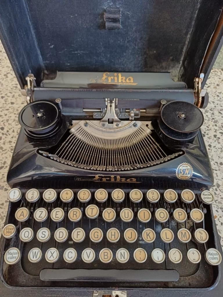 Unieke Naumann ERIKA typemachine in koffer, Diversen, Ophalen, Gebruikt