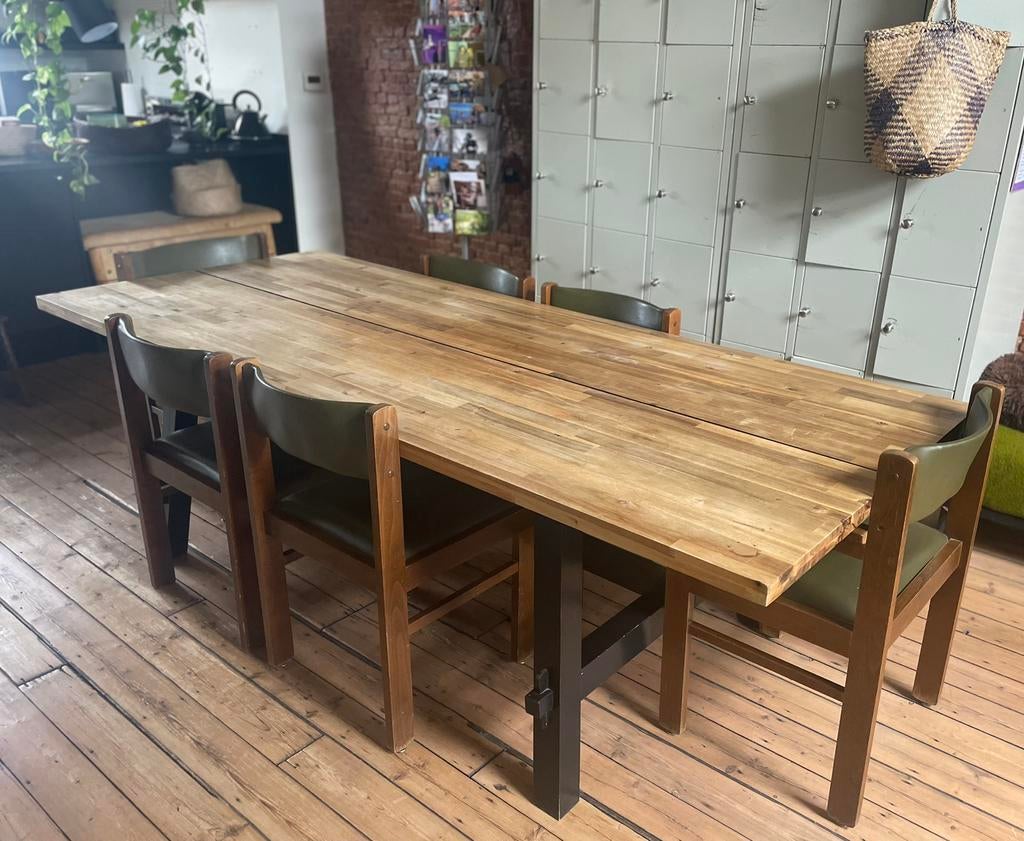 Skogsta eettafel ikea, Huis en Inrichting, Tafels | Eettafels, Ophalen, Gebruikt, 200 cm of meer, 50 tot 100 cm