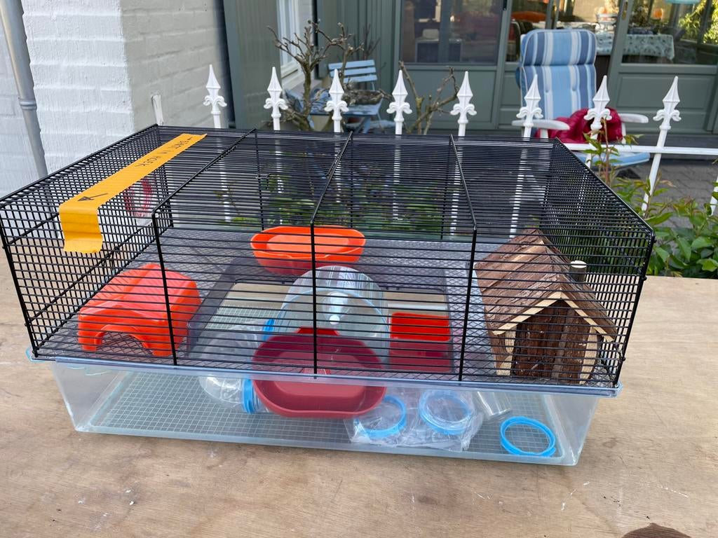 Hok gamster/cavia, Dieren en Toebehoren, Knaagdieren en Konijnen | Hokken en Kooien, Gebruikt, Kooi, Minder dan 60 cm, 75 tot 110 cm