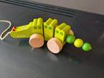 trekfiguur - krokodil - hout, Enlèvement ou Envoi, Utilisé, Jouet à Pousser ou Tirer