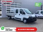Opel Movano 2.2 140 pk DC Dubbel Cabine Open Laadbak/ 7 Pers, Auto's, Bestelwagens en Lichte vracht, Wit, Bedrijf, Electronic Stability Program (ESP)