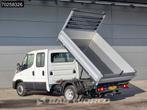Iveco Daily 35C21 BPM VRIJ! 3-Zijdige Kipper Dubbel Cabine 2, Auto's, Bestelwagens en Lichte vracht, Stof, 4 cilinders, Iveco
