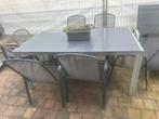 Tuintafel, 6stoelen6kusssen gebruikte maar degelijke staat, Enlèvement, Comme neuf