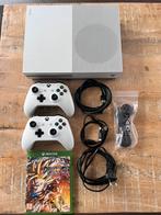 Xbox One S blanche + 2 manettes + jeu – Très bon état, Enlèvement ou Envoi, Comme neuf, Xbox One