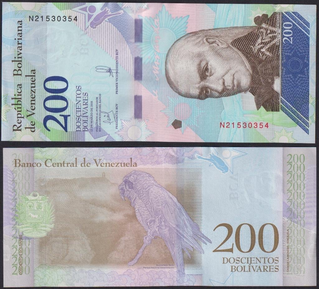 Venezuela 200 Bolivares, Ophalen of Verzenden, Zuid-Amerika, Los biljet