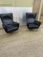 Gerard van den Berg design leren fauteuils set van 2 stuks, Ophalen, Gebruikt, Leer, Design