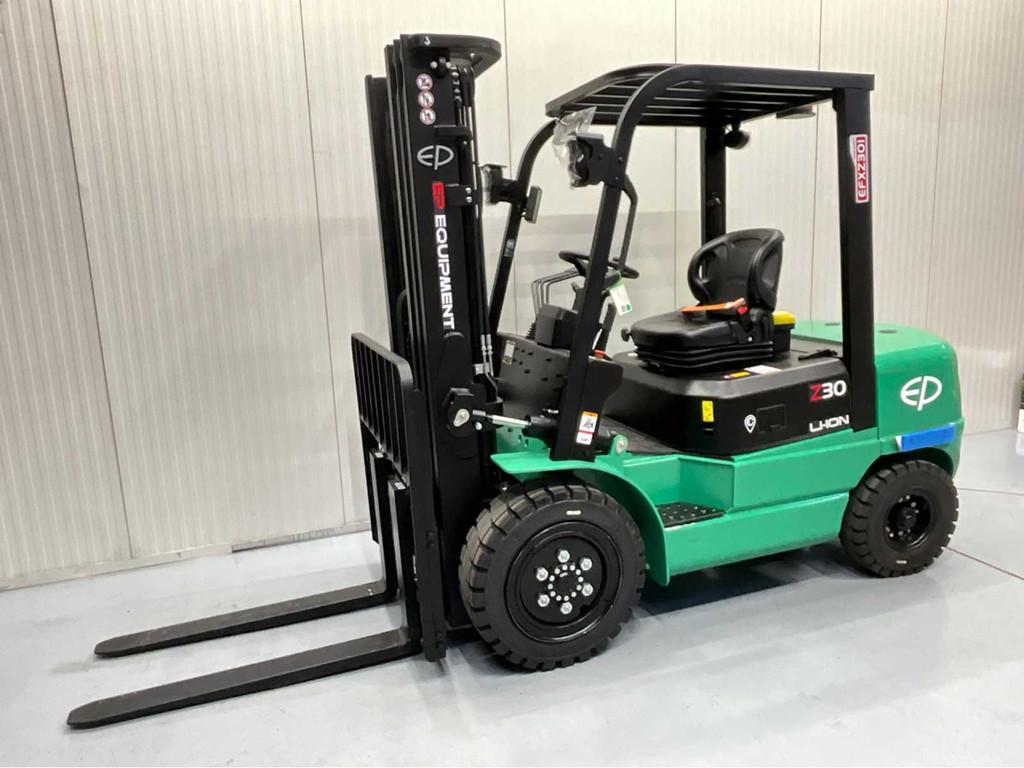 EP - EFXZ-301-H - 4.8M Triplex, Li-Ion, Free-lift, Side-shif, Zakelijke goederen, Machines en Bouw | Heftrucks en Intern transport