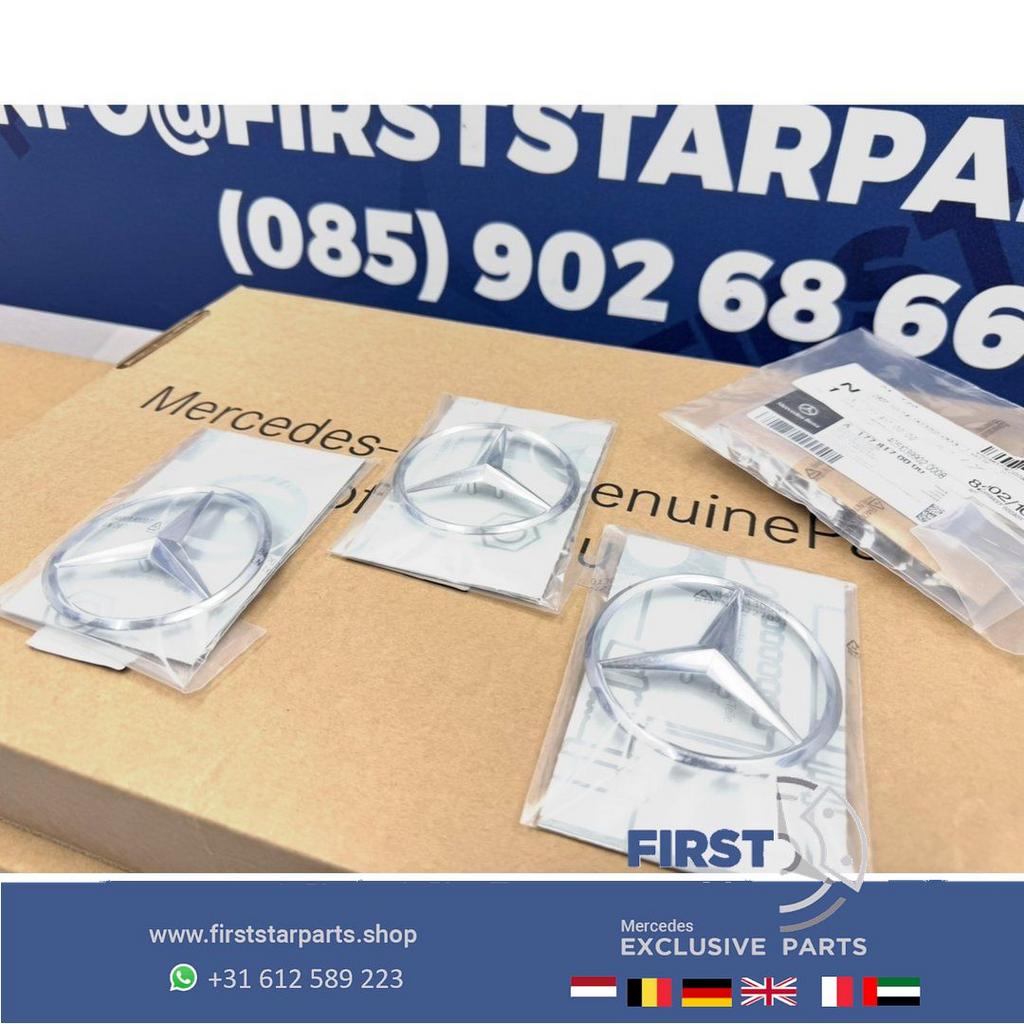 W177 A KLASSE STER Kofferbak LOGO achterklep EMBLEEM CHROOM, Utilisé, -, -, Enlèvement ou Envoi