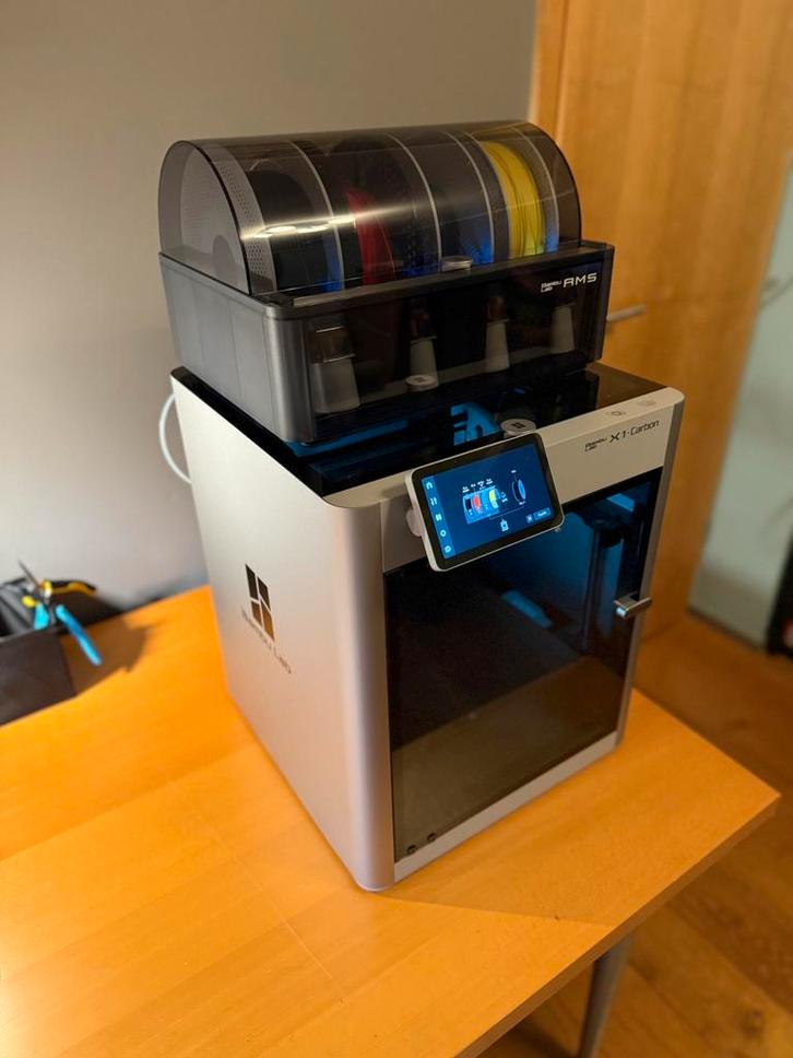 BambuLab X1C + AMS, Computers en Software, 3D Printers, Zo goed als nieuw, Ingebouwde Wi-Fi, Ophalen