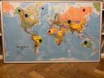 Tableau aimanté carte du monde, Enlèvement, Comme neuf