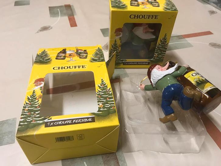 Boules de Noël Chouffe, 2 pour 15€, Collections, Marques & Objets publicitaires, Neuf, Autres types, Enlèvement ou Envoi