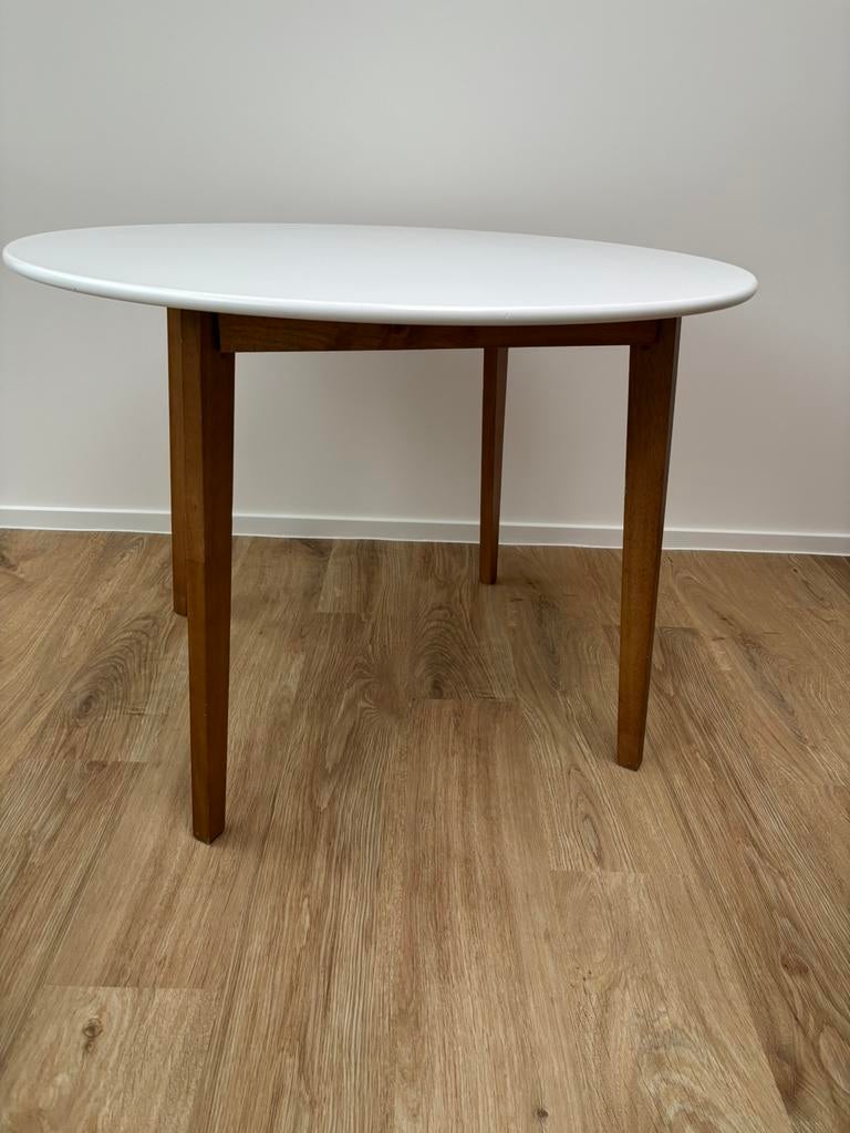 Ronde tafel, Huis en Inrichting, Tafels | Bijzettafels, Ophalen, Gebruikt