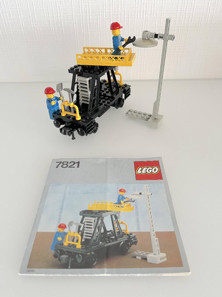 LEGO trein - 7821 Trains Service Wagon, Ophalen of Verzenden, Gebruikt, Lego