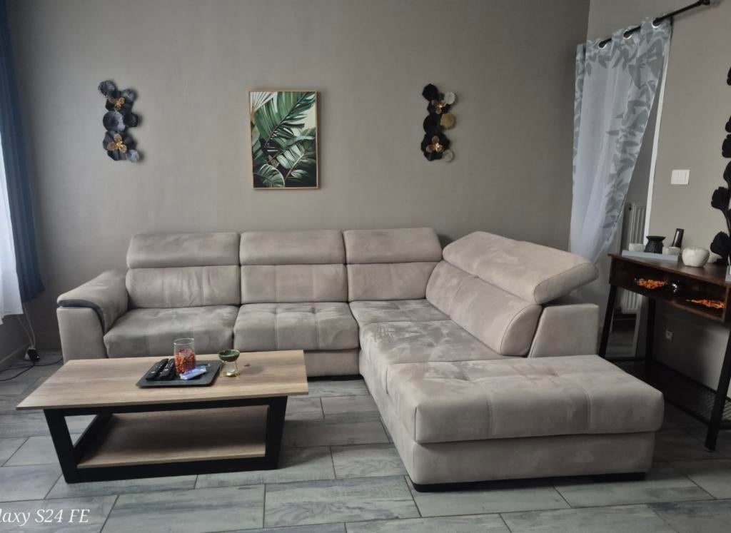 Canapé angle droit avec 1assise électrique, Maison & Meubles