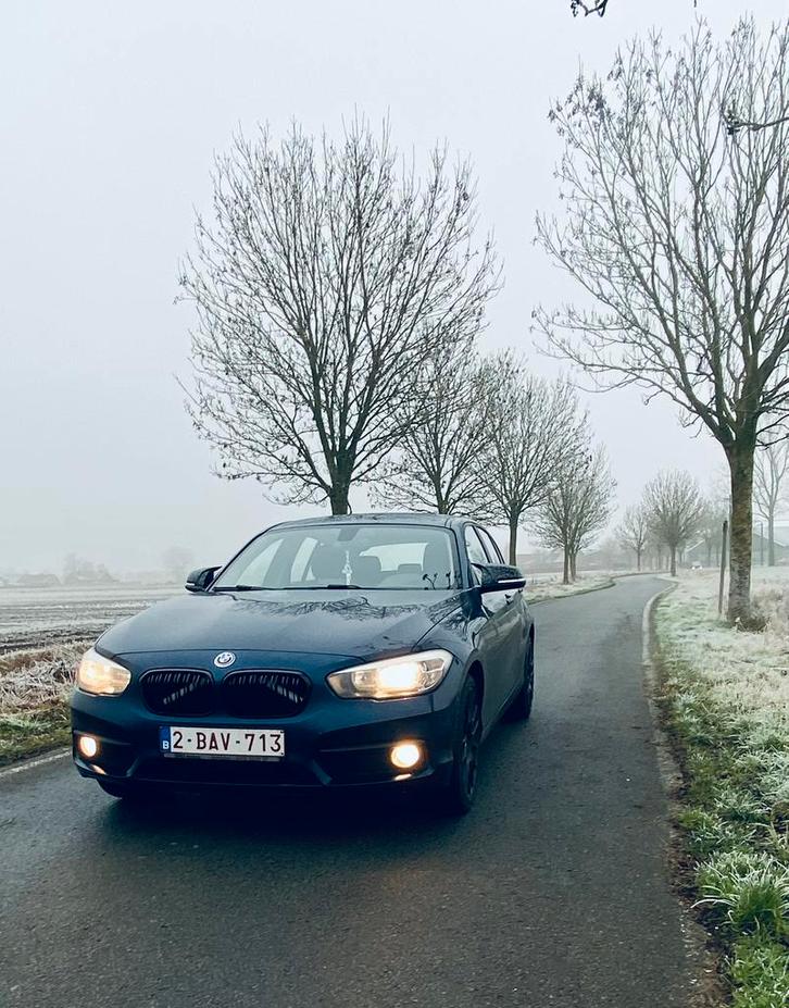 BMW 116i F20, Auto's, BMW, Particulier, 1 Reeks, Cruise Control, Benzine, Euro 6, 5 deurs, Handgeschakeld, Blauw, Grijs, Stof
