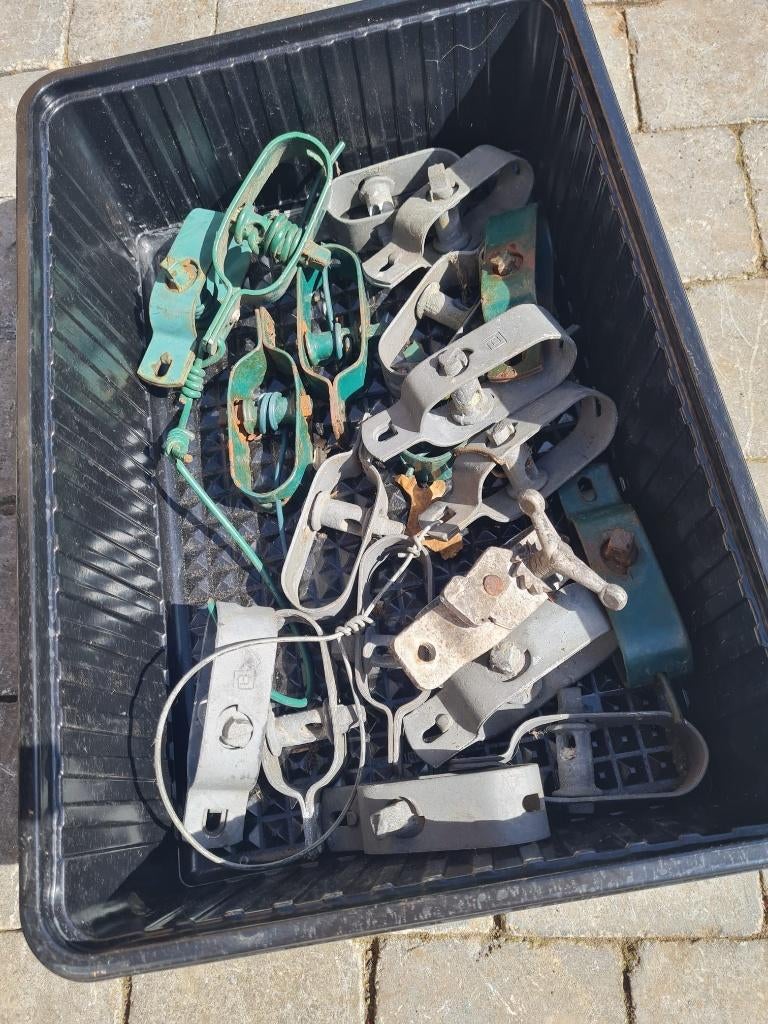 Draadspanners 20 st Galvanise en groene, Ophalen, Gebruikt, Minder dan 10 meter, Overige typen