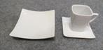 36 delig wit koffieservies, Huis en Inrichting, Ophalen, Zo goed als nieuw, Effen, Compleet servies