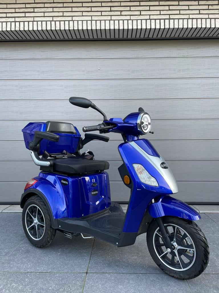 Scootmobiel 25km/h Rolektro e-trike elektrische scooter, Ophalen of Verzenden, Inklapbaar, Zo goed als nieuw, Elektrische rolstoel
