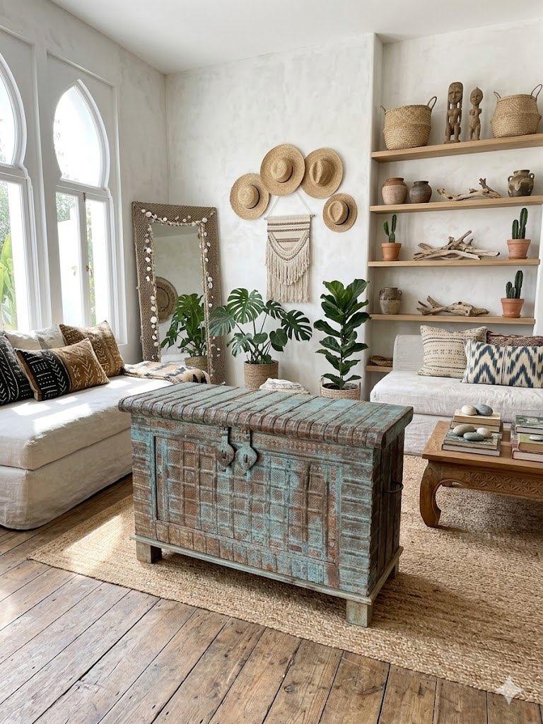 Boîte ancienne, très joliment décorée, provenant d'Inde, Enlèvement