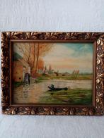 Schilderij op canvas op Belgisch karton by J.B Magoteau, Ophalen of Verzenden