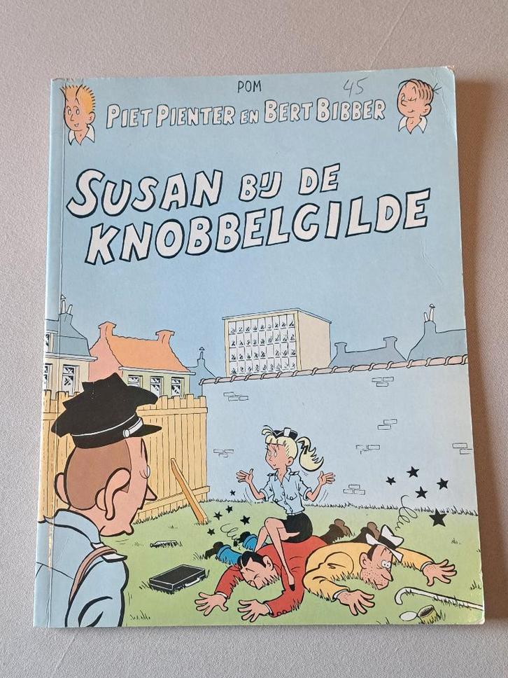 * 2 x PIET PIENTER & B B - nr 45 Susan bij de Knobbelgilde *, Livres, BD, Utilisé, Enlèvement ou Envoi