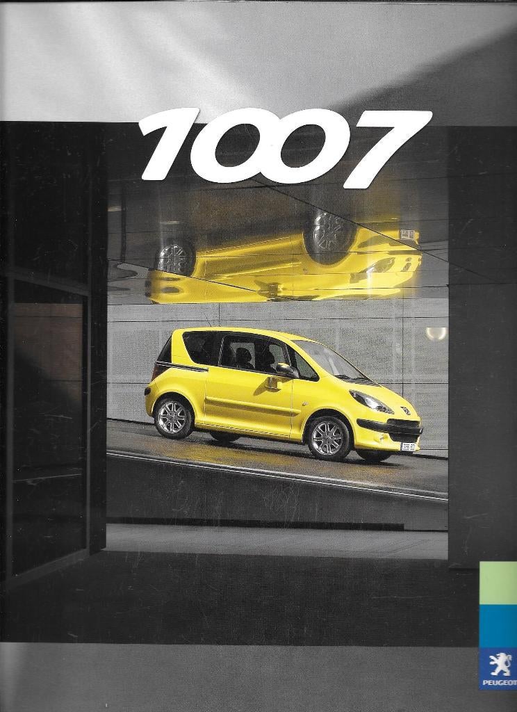 PEUGEOT 1007, concessionnaire/brochure de presse 2004, Livres, Autos | Brochures & Magazines, Enlèvement ou Envoi, Comme neuf