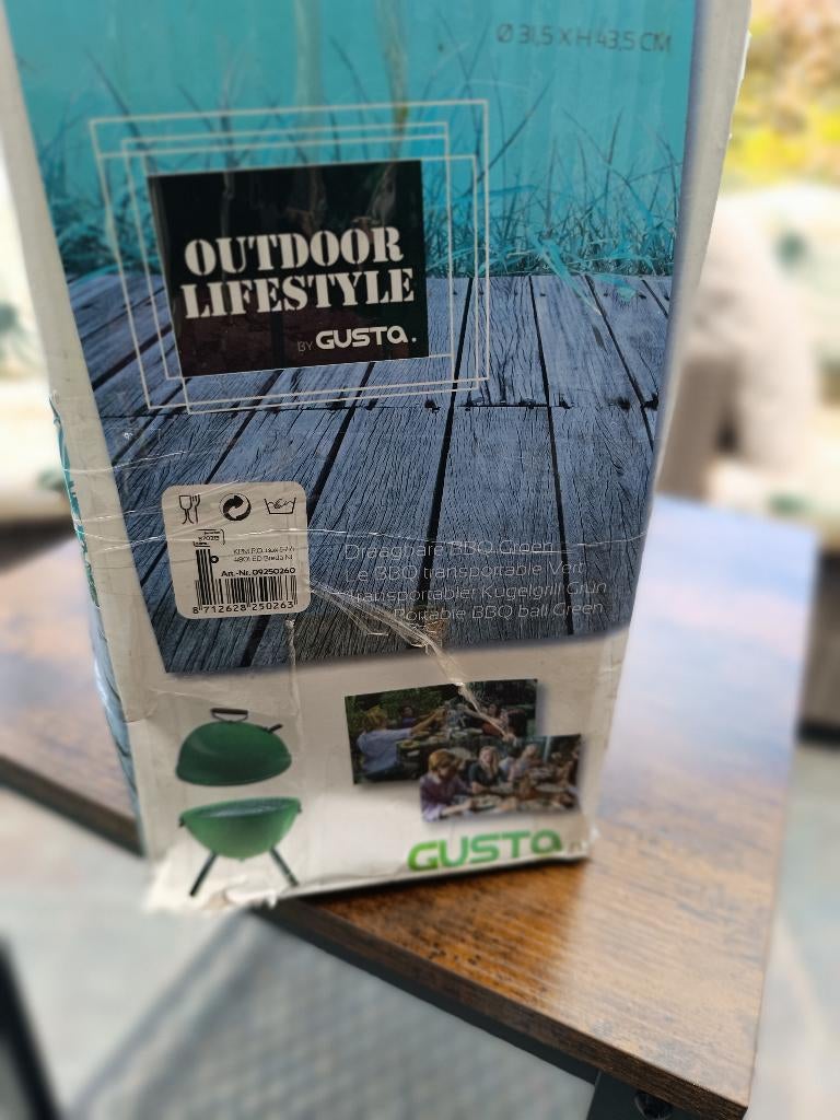 Nieuwe Draagbare houtskool bbq GUSTA, Ophalen of Verzenden, Nieuw