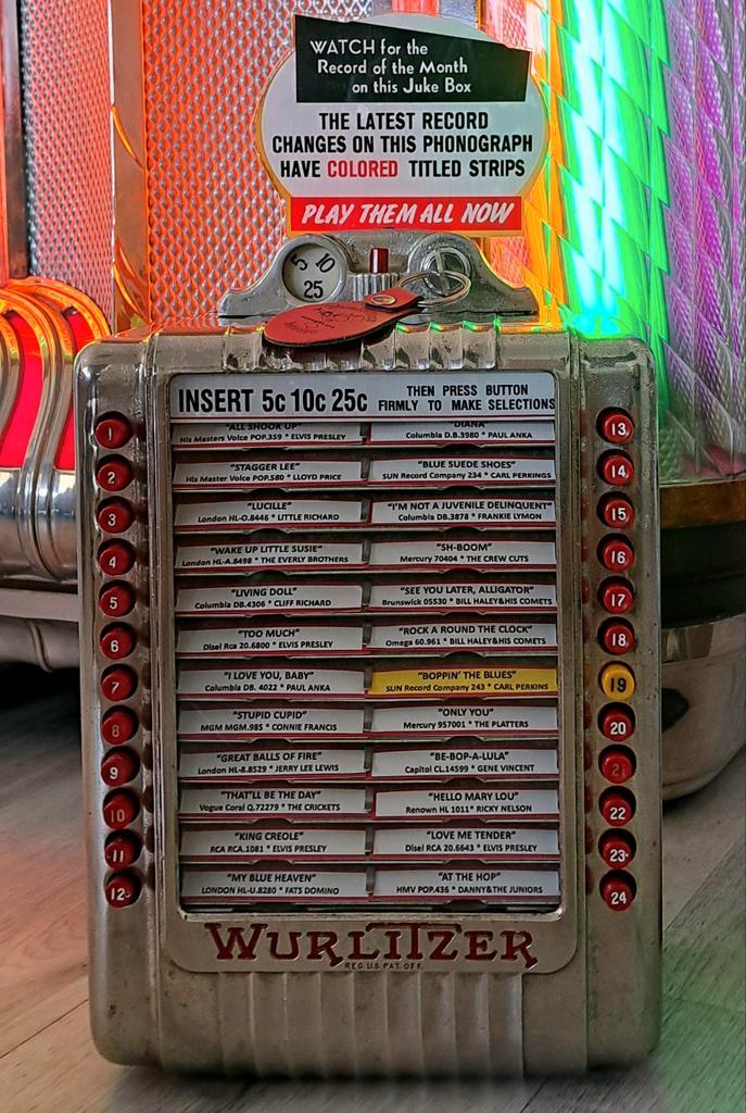 Unieke Wurlitzer W3020 wallbox, Collections, Machines | Jukebox, Wurlitzer, Enlèvement ou Envoi