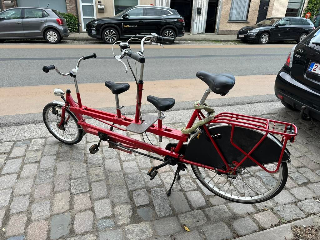 Tandem onderwarerfiets voor 2-3 personen, Fietsen en Brommers, Ophalen, Minder dan 10 versnellingen, Gebruikt, 55 cm of meer