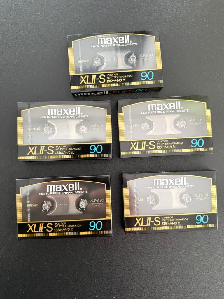 Maxell XLII-S 90 5 gesealde tapes, CD & DVD, Cassettes audio, Enlèvement ou Envoi, Comme neuf