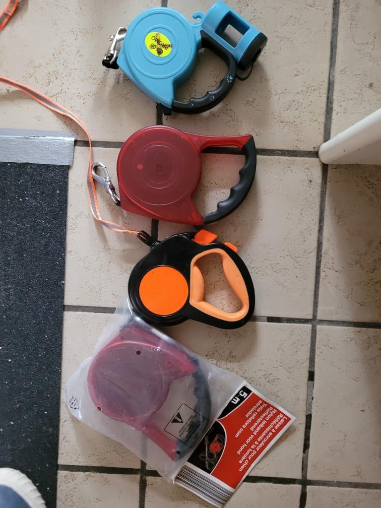 Hondenriem 4 hondenriemen rollers 1 vaste, Dieren en Toebehoren, Ophalen