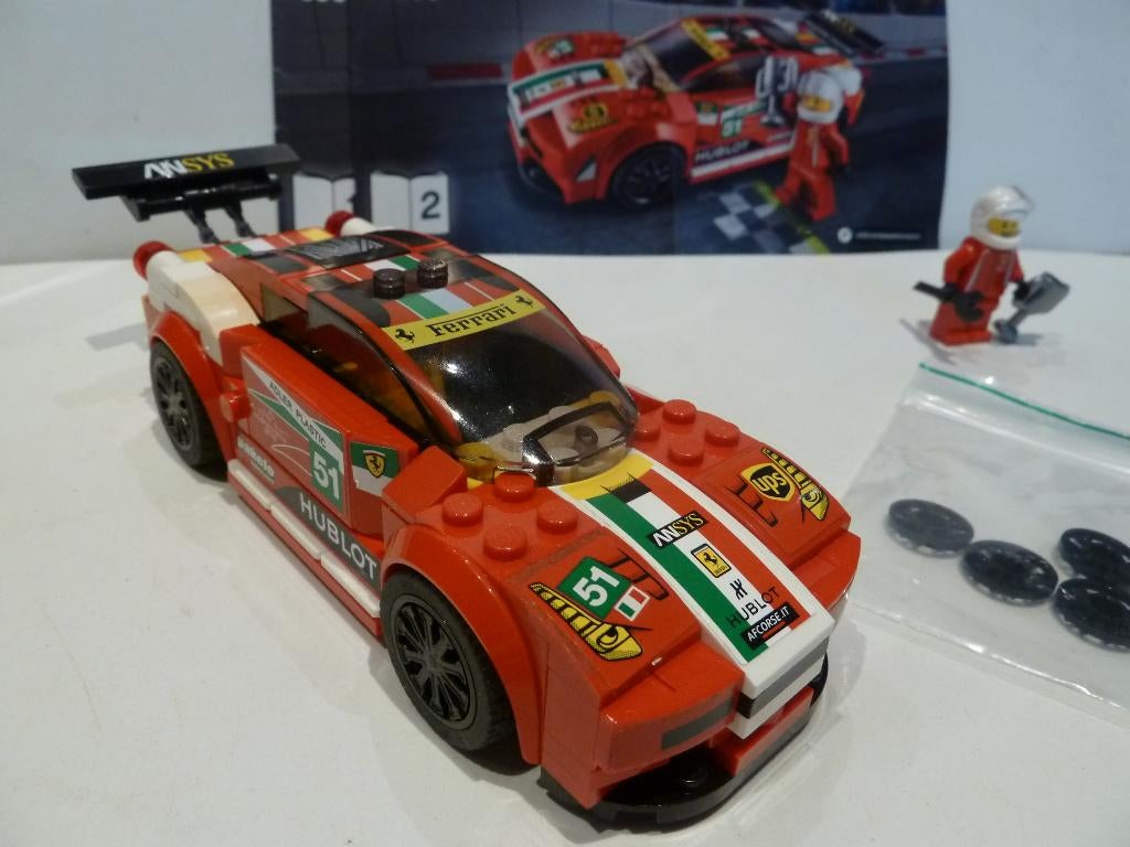 LEGO Speed Champions Ferrari 75908 458 Italia GT2, Enlèvement ou Envoi, Lego, Ensemble complet, Comme neuf
